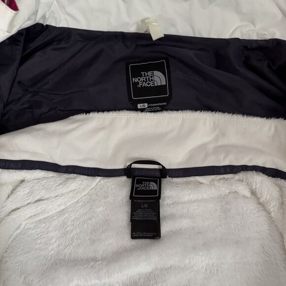 The North Face Hyvent 3in1 Winter Hooded Jacket TC3P + TM3P Pink White Large - Picture 8 of 16